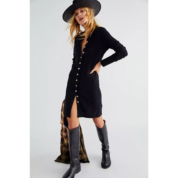 We The Free People Gia Cardi Black Size XS - Picture 1 of 13